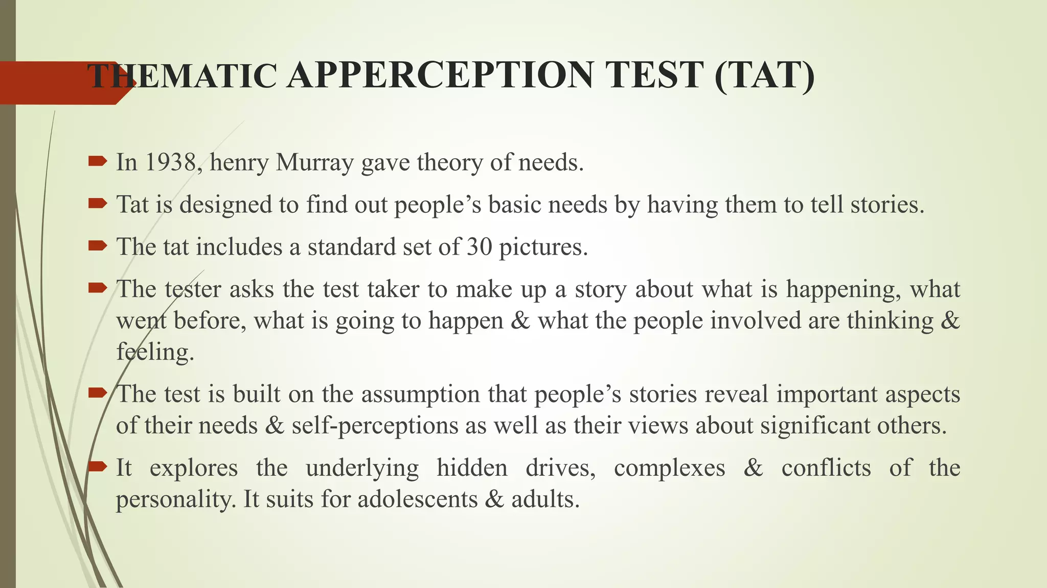 Test of intrest and personality | PPTX