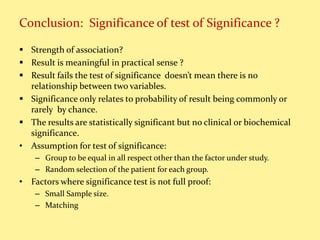 Test of significance in Statistics | PPTX