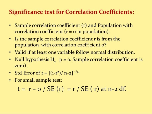 Test of significance in Statistics
