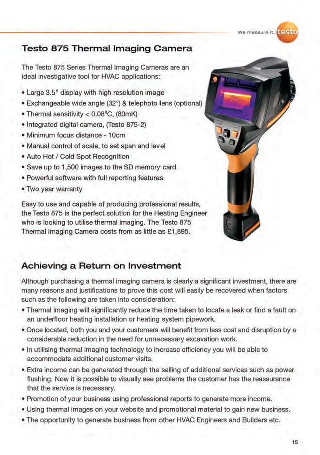 Testo industry report thermal imaging for hvac engineers | PDF