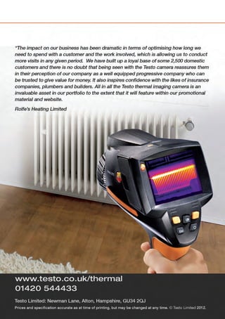 Testo industry report thermal imaging for hvac engineers | PDF