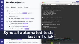 Sync all automated tests
just in 1 click
 