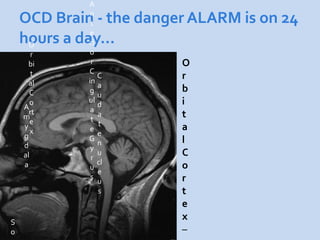 A

     OCD Brain - the danger ALARM is on 24
               n
               t

     hours a day…
      O
               e
              ri
        r     o
       bi      r          O
        t     C
              in
                 C        r
       al        a
       C      g           b
                 u
     A
        o     ul
                 d        i
       rt      a
     m         t
                 a        t
        e        t
     y
        x      e          a
     g           e
     d
              G
                 n        l
               y
     al        r
                 u        C
     a           cl       o
               u
                 e
               s
                 u        r
                 s        t
                          e
 S
                          x
So                        –
 