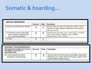 Somatic & hoarding…
 