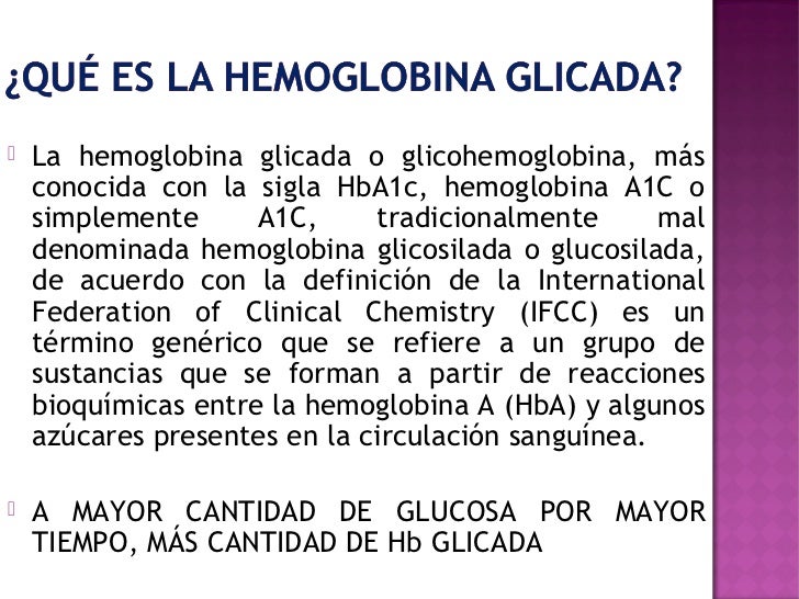 Test oral e intravenosa de Hb glicada Test oral e intravenosa de Hb glicada