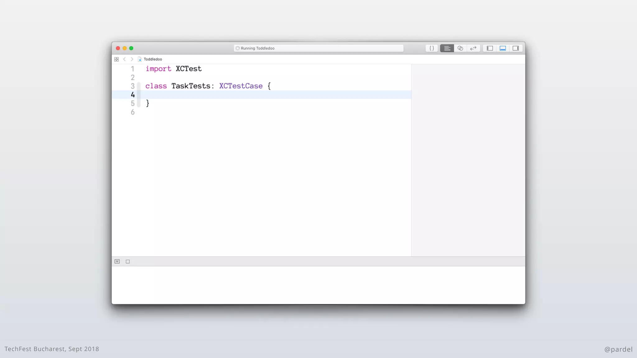 TechFest Bucharest, Sept 2018 @pardel
 