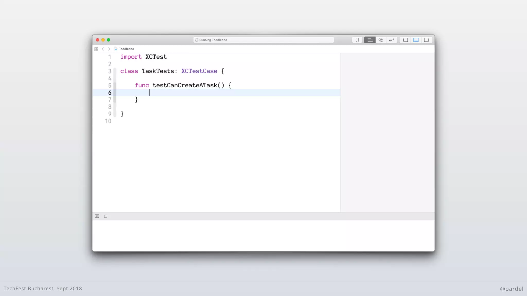 TechFest Bucharest, Sept 2018 @pardel
 