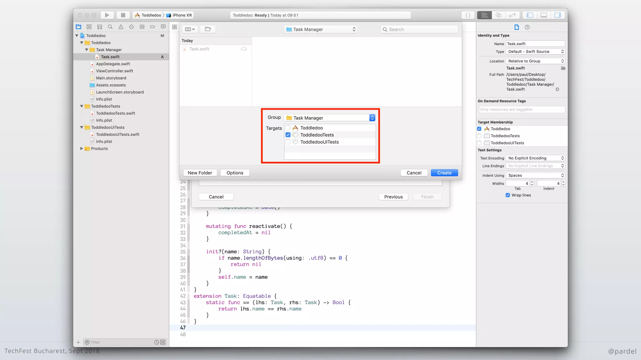 TechFest Bucharest, Sept 2018 @pardel
 