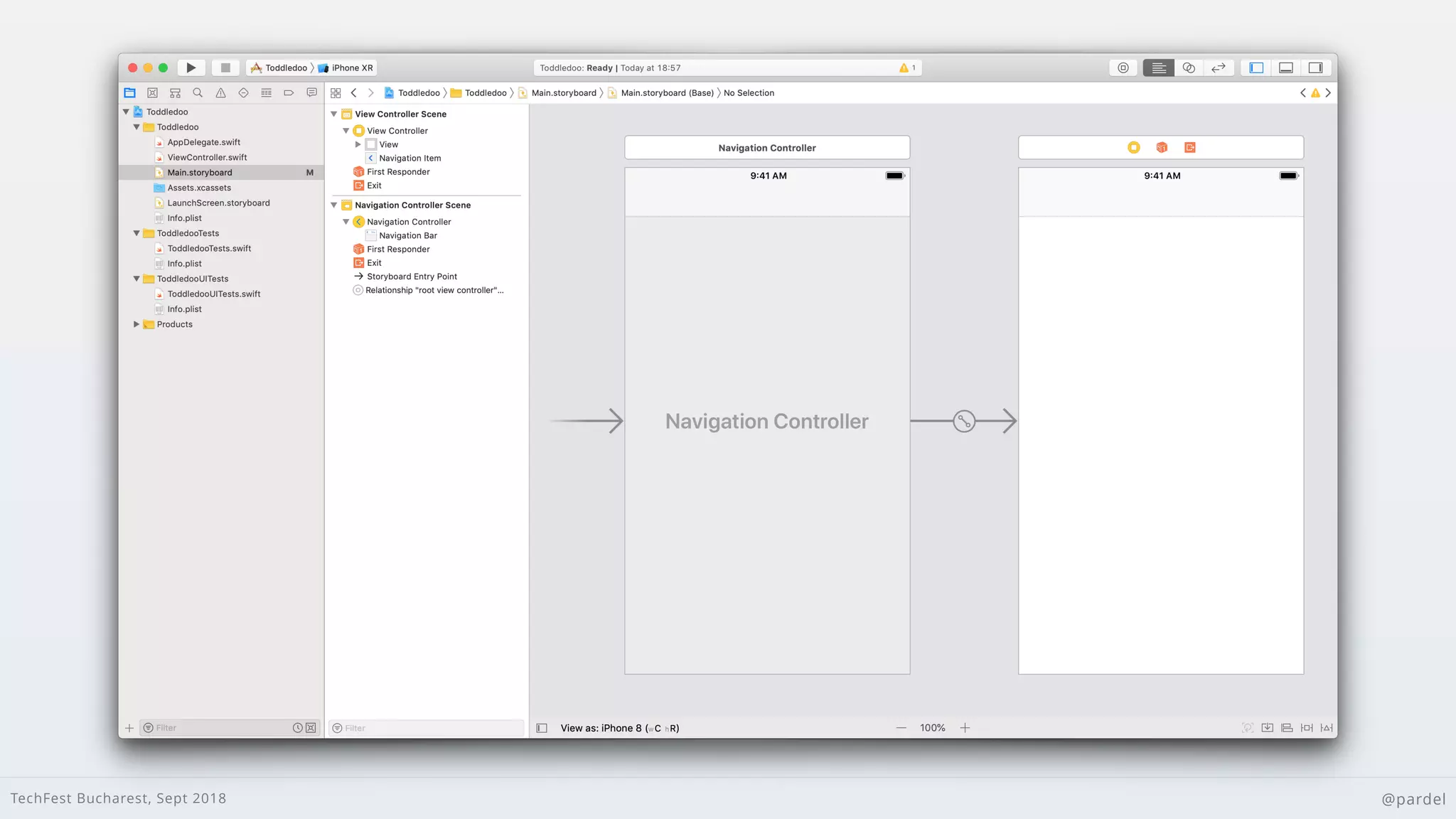 TechFest Bucharest, Sept 2018 @pardel
 