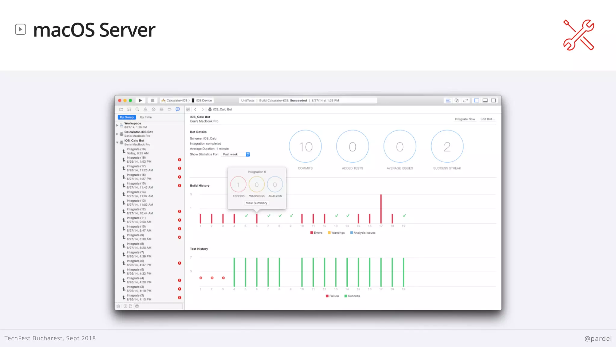
TechFest Bucharest, Sept 2018 @pardel
macOS Server
 
