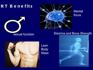 TRT Benefits sexual function Mental focus Stamina and Bone Strength Lean Body Mass 