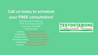 Testosterone Replacement Therapy Richardson, TX Presentation | PPTX