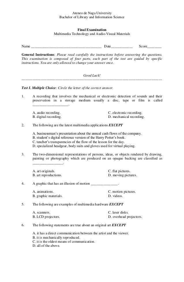 Test paper