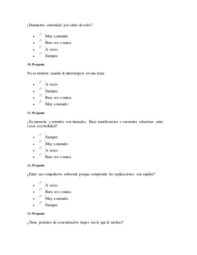 Test Para Ninos Entre 5 Y 8 Anos De Edad Test Para Ninos Entre 5 Y 8 Anos De Edad