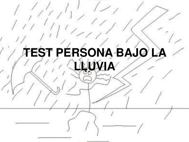 Test Persona Bajo La Lluvia