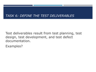 Deliverability Testing Test planning.ppt