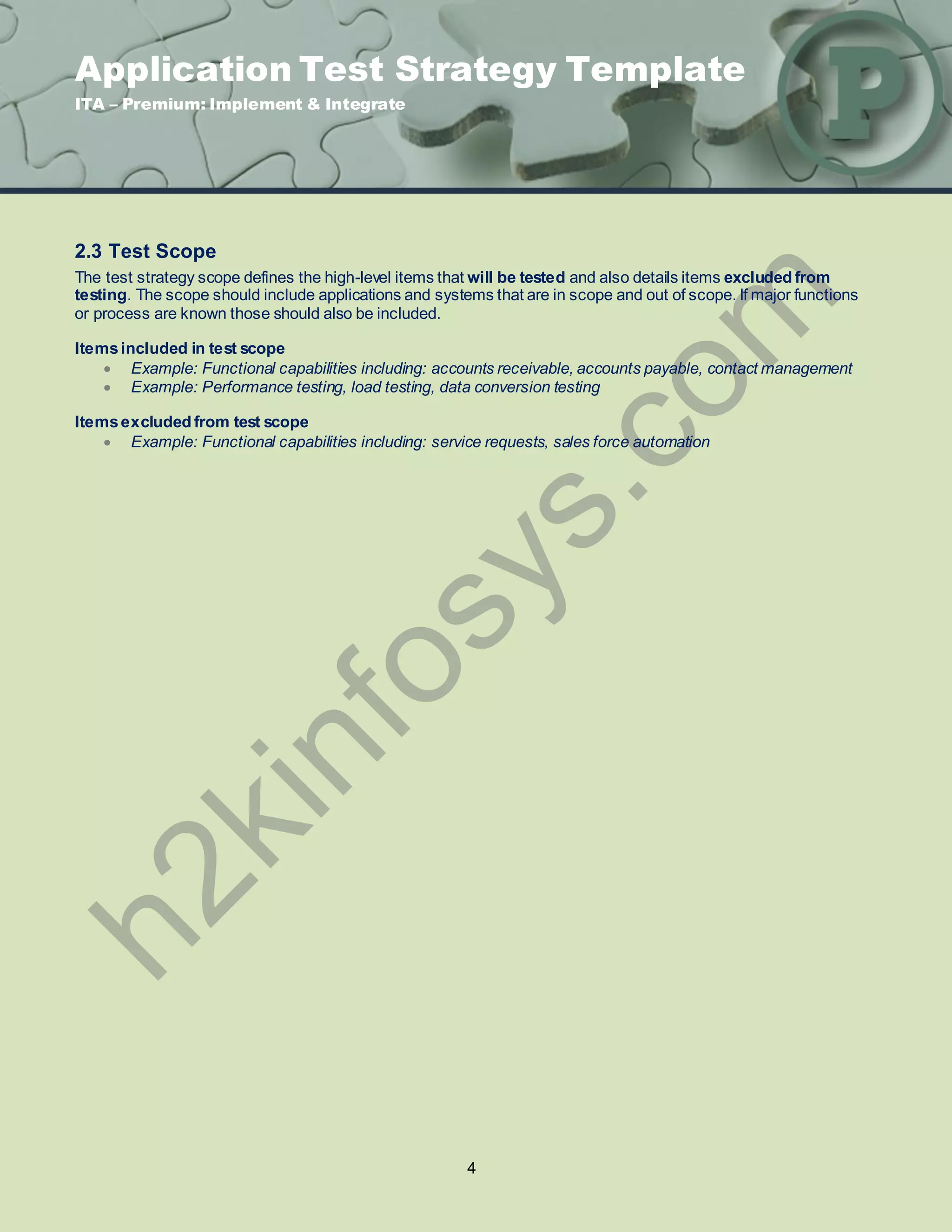 Test Plan Template | PDF