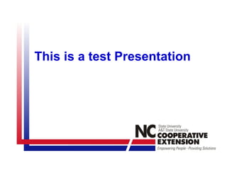 This is a test Presentation 