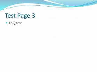 Test Page 3FAQ test