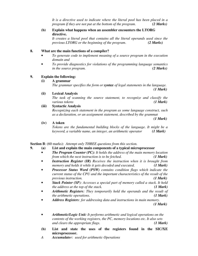 Examinable Question and answer system programming | PDF