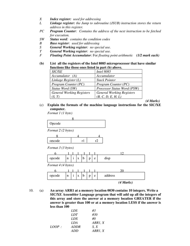 Examinable Question and answer system programming | PDF