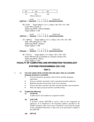 Examinable Question and answer system programming | PDF