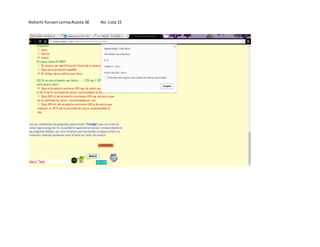 Nohemi YunuenLermaAcosta 6E No.Lista 15
 