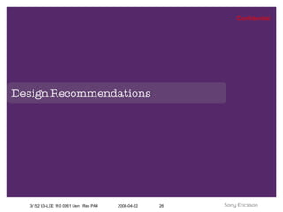 Design Recommendations 