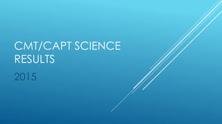 CMT/CAPT SCIENCE
RESULTS
2015
 
