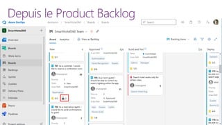 Depuis le Product Backlog
 
