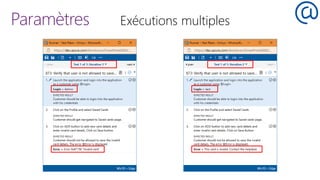 Paramètres Exécutions multiples
 