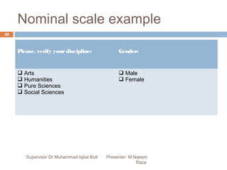 Nominal Testing Example Test scales-doc-analysis in research | PPT
