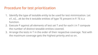 Priority Types In Testing Test selection, minimization, prioritization and Tools.pptx