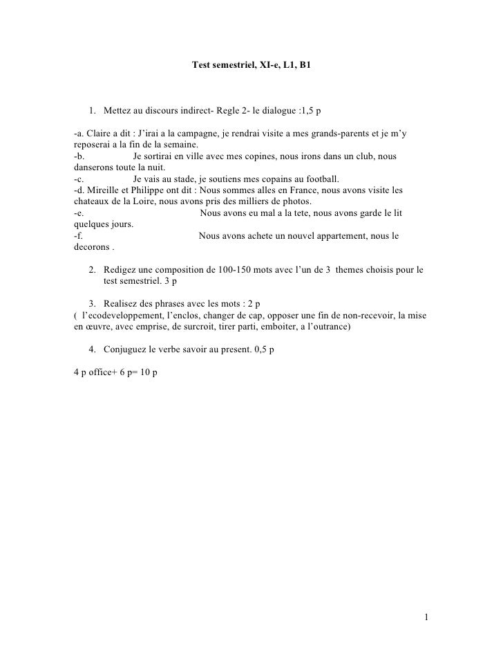 Test Semestriel X Ieme Gi B1 L1 Sem 2 Corint Test Semestriel X Ieme Gi B1 L1 Sem 2 Corint