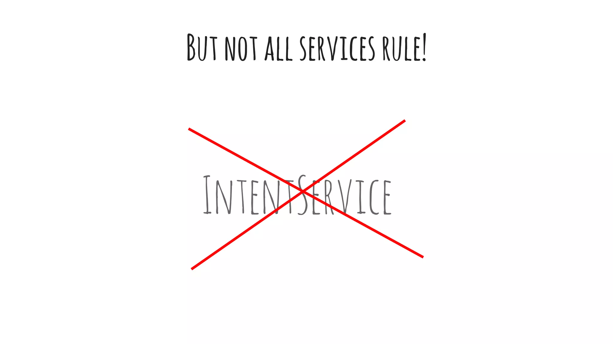 Butnotallservicesrule!
IntentService
 