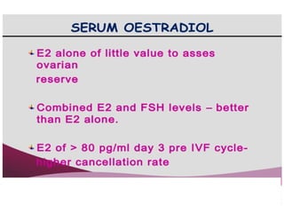 Tests for ovarian reserve | PDF