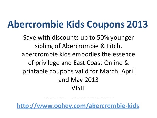 coupon for abercrombie kids
