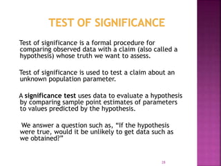 Tests of significance