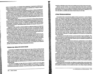 1
1
1
,
• !
t·
zados en los tests gráficos. Los resultados fueron alentadores. PJ discutirse los problemas que
implica un programa continuo de vafidación, se destaca la necesidad de un "trabajo 0f'! cadena•
integrado, en lugar de •una profusión de creatividad".
Takala (107) desarrolló para el test de completamiento de dibujos un sistema de clasificación
cuantificable que se basa en las hipótesis sugeridas por Wartegg y Kinget. Administró el test a
más de mil individuo que representaban diecisiete grupos ocupacionales. Los resultados indi·
caron que el test, efectivamente, diferenciaba grupos ocupacionales y podía predecir el éxito
vocacional. Respecto de la inteligencia las correlaciones fueron bajas, pero altas respecto de la
habilidad para el dibujo. Se mencionan normas para las variables especificas del test Yde los
resultados de análisis factorial.
Para investigar los rasgos gráficos del test de completamiento de dibujos, Bauer (12) obtuvo
protocolos de sujetos de sexo masculino yfemenino en diversos grupos experimentalmente de-
finidos. Se incluyeron grupos de enuréticos, de epilépticos, de esquizofrénicos •sospechosos·.
de psicópatas, de retardados mentales y de enfermos neurológicos. Para todos los grupos
mencionados se obtuvieron características gráficas distintivas con excepción del grupo de en-
fermos neurológicos. ·
Analizando un factor específico, la falta de atención a la señal de comienzo en los ítems del
completamiento de dibujos, Duhm (34) intentó trabajar para lograr una comprensión más clara
de los procesos implicados en esa tarea. Se administró el test de completamiento de dibujos
a más de mil seiscientos sujetos divididos en grupos de niños jóvenes, de niños mayores, de
retardados mentales, de adolescentes y de adultos. 8 modo en que se expresó la falta de aten-
ción ala señal de comienzo, demostró variaciones entre los diversos grupos.
Ames yHellersberg (6) investigaron el Test de Hom-Hel!ersberg, importante técnica de com-
pletamiento de dibujos, en un estudio normativo de las respuestas dadas por niños. Los dibujos
se analizaron para determinar estadios de maduración del niño normal en términos de realiza-
ciones en el test. Se obtuvieron diecisiete estadios de maduración ylos resultados demostraron
que el test posee valor diagnóstico una vez que el examinado ha alcanzado los nueve años.
Otro estudio de Hellersberg (57) utiliza la técnica de Hom-Hellersberg para investigar la re-
lación del examinado con la realidad. 8 método de análisis y la compilación de los resultados
permiten una profundización yuna mayor comprensión de la técnica.
TÉCNICA DEL DIBUJO EN OCHO HOJAS
Los estudios de investigación del test del dibujo en ocho hojas se limitan por ahora alos que
realizó el fundador de la técnica, Leopoldo Caligor. En un primer estudio Caligor (26) intentó
determinar con esta técnica la concepción inconsciente de la propia identificación masculina o
femenina. Se compararon los resultados con los obtenidos a partir de la lámina en blanco del
TAT ydel MMPI. Los criterios que se utilizaron para la identificación Masculino·Femenino fueron
la edad y el sexo de la persona con la que el examinado se identificaba. Las bases de estos
criterios no están establecidas con claridad. En un estudio posterior, Caligor (27) investigó la ca-
pacidad del test para detectar rasgos paranoides. Para ello comparó la secuencia de los ocho
dibujos con dibujos aislados de figuras en cada final de secuencia. 8 autor encontró que en los
sujetos coartados existían más identificaciones con los dibujos número uno que en los sujetos
hiperideacionales.
Se confirmó la hipótesis de Caligor (28) de que mediante la repetición de la tarea gráfica
se penetra en profundidades cada vez mayores. al observar que, en general, la hostilid~d Y
los dinamismos paranoides aumentaban en los últimos dibujos, aunque los rasgos paranoides
332 EVERETI HEIOGERD
mar~~os se detec.taban m~ en el test como totalidad que en el dibujo número ocho aislado.
•Utilizando u.na hs~ mult1·ftem, en otro estudio, Caligor (28) encontró treinta y tres índices
grafico_s para.diferenciar a los normales de los psicóticos internados y diez ftems seleccionados
para d1feren~1ai: a los su~rupos psicóticos. B propósito de este estudio fue desarrollar un mé-
todo más objetivo ycuantitativo para evaluar el test del dibujo en ocho hojas.
OTRAS TÉCNICAS GRÁFICAS
. En la práctica clíni~ muchas técnicas gráficas continúan apareciendo y muchas desapare-
c~endo. C~n frecuencia no adq~i~en la suficiente popularidad como para estimular investiga·
cio~es senas. Pueden r~ultar utdes para los psicólogos clínicos pero difíciles de manejar ex·
penmentalmente o poco interesantes para los experimentales. En consecuencia estas técnicas
aparecen con una fundamentación y con algunos datos estadísticos preliminares. Lamentable-
n:ente, muchas veces sus potencialidades no se desarrollan porque no se realizan investiga-
CK_>n~ a fondo. Otras veces, por fortuna, desparecen rápidamente después de una vida corta
e inútil. Harrower (56) nos ha ofrecido algunos tests normativos preliminares para el test del
concepto más desagradable. En esta técnica se pide al examinado que dibuje lo más desagra-
dable que se te ocurra. Harrower ha presentado los resultados de quinientos examinados que
buscaban ayuda para sus dificultades psicológicas. En su estudio comenta las reacciones a la
tarea Yel ~ntenido ~e los dibujos. La referencia está tomada de un grupo control constituido
~or c~atroc1entos su1etos n.ormales. Harrower señala la deliberada omisión de datos estadfs-
t1~s para ~entrar la atención en el estadio insatisfactorio de los hechos en el procedimiento
clínico expenmental". .
Con respect~ al test del árbol de Koch no se ha encontrado ninguna investigación. Pero
K~h {72) ha.realizado una adecuada presentación de la técnica en publicaciones europeas. Se
pide ~ examinado qu~ dibuje un árbol frutal. Se afirma que en los resultados se aprecia el nivel
evolutivo y sus regresiones neuróticas.
. Sob": el t~t d~I dibujo de un animal se ha escrito poco y prácticamente no se ha realizado
ninguna mves~19ac1ón. De Graaf (32) describe un test de identificación animal que se relaciona
con esta técnica. ~ este test se da al examinado un libro con figuras de animales y se le pide
que cuente o escnba un cuento acerca del animal que le gustaría ser durante un día. 8 autor
observó que las identificaciones con animales agresivos como el león, el tigre 0 et elefante son
frecuentes en los niños tí~idos. La elección de un ciervo es común en muchachas con un gran
deseo de ternura Yde cuidados maternales; y, siempre de acuerdo con el informe, eligen el
caballo ~ersonas con una fuerte catexia hacia el trabajo y una integración bastante buena de la
personalidad. De todos modos, por ahora falta la verificación experimental de esas hipótesis
. T~bién se ha considerado que el "garabato• posee muchas potencialidades para revel~ la
d1~ám1ca ~e la personalidad. La Investigación del "garabato• requiere una investigación muy di-
ñcil de ~eal1zar. Auerbach (1O) ofreció informe sobre este tema basándose en los garabatos que
los p~cr~tes efectuaban durante las sesiones analíticas. PJ finalizar la hora el autor recogía las
asocraCJones espontáneas de los pacientes en relación con sus garabatos. Los comentarios de
Auerbach se ~fiaren a los pa~ientes que garabatean, al momento en que el garabato comen-
zará.º :onctu1ra'. Ya los cambios que aparecen durante el análisis. Pero su estudio no presenta
un diseno expenmental.
~ técnica del dibujo de una familia, muy utilizada en la práctica clínica, es otra de las modifi-
caciones gráficas que por el momento no posee una adecuada verificación experimental. Hulse
(61) presenta los resultados de ocho estudios de casos y once dibujos. Algunos psicólogos
19. LA INVESTIGACIÓN EN LAS TéCNICAS GRÁFICAS 333
 