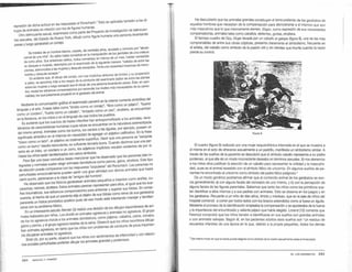 1
l
ll
represión de dicha actitud en las respuestas al Rorschach." Esto es aplicable también a los di-
bujos de animales en relación con los de figuras humanas.
Otro delincuente sexual, examinado como parte del Proyecto de Investigación de delincuen-
tes sexuales, del Estado de Nueva Yorl<, dibujó como figura humana una persona levantando
pesas y luego garabateó un conejo.
Se trataba de un hombre blanco, casado, de veintiséis años. acusado y convicto por "abuso
camal de una nila". Su delito había consistido en la manipulación de tos genitales de una criatura
de ocho años. Sus anteriores delitos, todos cometidos en menos de un mes. habían consistido
en ataques amujeres, descriptos por et examinado de ta siguiente manera: "saltaba de entre las
plantas, atemoriZaba a tas mujeres ydespués escapaba. Tenía una necesidad imperiosa de mano-
searlas ydespués escapar:
Es evidente que. el dibujo del conejo. con sus implícitos atributos de timidez y su propensión
a saltar, se aproxima más a los rasgos de la conducta del examinado (saltar de entre las plantas
sobre las mujeres y luego escapar) que el dibujo de una persona levantando pesas. Éste, en cam·
bio. revela los esfuerzos compensatorios por esconder tos niveles más inaceptables de su perso·
natidad. los que justamente proyectó en el garabato del animal.
Mediante la comunicación gráfica el examinado penetró en la misma corriente simbólica del
lenguaje y el arte. Frases tales como "tímido como un conejo", "libre como un pájaro·, "bueno
como un cordero", "fuerte como un caballo", "enojado como un oso", etcétera. se encuentran
en la literatura, en los mitos o en el lenguaje de casi todos los pueblos.
Es evidente que los cuentos de hadas infantiles han antropomorfizado a los animales, revis-
tiéndolos de características humanas cuyas raíces se encuentran en la naturaleza estereotipada
del mismo animal. Animales como los burros, los cerdos o las águilas, por ejemplo, poseen un
significado simbólico en sí mismos sin necesidad de agregar un adjetivo calificativo. En la frase
"bravo como un león", el adjetivo es totalmente superfluo. Decir que una persona es •estúpida
como un burro" resulta redundante; es suficiente llamarla burra. Cuando decimos que una per-
sona es un lobo, un cordero o un zorro, los adjetivos implícitos resultan evidentes de por sí.
Hasta los niños están familiarizados con estos símbolos.
Para fijar una base normativa deseo mencionar que he observado que las personas bien in·
legradas y normales suelen elegir animales domésticos como perros, gatos, etcétera. Este tipo
de elección puede compararse con las respuestas "populares" del Rorschach. Las personas no
perturbadas emocionalmente pueden sentir una gran afinidad con dichos animales que hasta
cierto punto, pertenecen a la clase de "amigos del hombre·.
He observado que los fóbicos garabatean animales pequeños e insectos como arañas, cu-
carachas, ratones, etcétera. Estos animales parecen representar para ellos, al igual quelos sue-
ños traumáticos, sus esfuerzos compensatorios para enfrentar y superar sus fobias. En conse-
cuencia, el hecho de que un paciente elija el objeto de sus fobias como tema de sus garabatos
parecería un índice pronóstico positivo pues de ese modo está intentando manejar y familiari-
zarse con su problema lóbico.
En un interesante estudio Bender (3) realizó una dMsión de los dibujos espontáneos de ani-
males realizados por niños. Los dMdió en animales agresivos y animales no agresivos. El grupo
de los no agresivos incluía a los animales domésticos, como pájaros, caballos, patos, conejos,
gatos y perros, y el grupo agresivo bestias dela selva. Observó que los niños neuróticos dibuja·
ban animales agresivos, en tanto que los niños con problemas de conducta de poca importan-
cia dibujaban animales no agresivos.
Brick (4), por su parte, observó que los niños con sentimientos de inferioridad y con relacio-
nes sociales perturbadas preferían dibujar los animales grandes y poderosos.
384 EMANUEL F. HAMMER
He descubierto que los animales grandes consn
aq_uellos hombres que necesitan de la com en i_ ~en el tema preferido de los garabatos de
mas mascul i~os que lo que internamente s i~n te~c~n para demostra~e a sí mismos que son
compensatonas, anímales tales como caballo . gen, como expresión de sus necesidades
El lamoso cuadro de Goy M . ,, d s, elefantes, gorilas, etcétera.
• u¡er ,,eva a por un cab ¡¡ 1
comprensibles de entre sus obras crí r a o a galope (figura 8), una de las más
el artista, del caballo como símbolo d~ ::s, ~~ese_n _ta c l~ra'.11ente el simbolismo, frecuente en
pierde su control. pasion vinl Ysin nendas que triunfa cuando la razón
FGJRAS
. El cuadro (figura 9) realizado por una mu· . . .
s1 m'.sma en el acto de ofrecerse sexualmen::rae~~u1z o fréni ca internada en ~I que se muestra a
traves de los sueños de la paciente se descubrió padnll~, manifiesta un s1mbohsmo similar. A
poderoso, al que ella de un modo inconsc· t d que el s1mbolo caballo representa a su padre
1
. 1en e eseaba en térm·
a os mitos ellos justifican la elección de ba inos sexuales. Si nos atenemos
dad, pues es el animal revestido con el ~nbocal ~lo para representar la virilidad Yla masculini-
. s1m o fahco de un· · E
cientes he encontrado al unicornio como símb 1 d 1 icornio. n algunos sueños de pa-
De un modo genérico podríamo fi oo e padre_
fálico peligrosa.·
cia generalmente: a) con alguna fac:: d~'ar que el contenido animal de los garabatos se aso-
al f "' concepto de uno m·sm b)
guna aceta de las figuras parentales S b
1
º·Y con la percepción de
len identificar a ellos mismos Ya s . da emos que tanto los niños como los primitivos sue
1
us pa res con animal E •
os garabatos. Recuerdo a un niño de d"
e - . . es.. sto se observa en los juegos Yen
h "tal . 1 zanos t1m1do y miedos
osp1 comenzo a correr por todos
1
d ' o, que en la sala de niños del
Med' a os con los brazos ext nd'd
_lélnte el proceso de la identificación empleaba la com e. i os como si fuese un águila.
Yla importancia del encumbrado y valiente •. pensac~n Yse apoderaba de la fuerza
Ferenczí comprobó que los niños tienden ::Jar~ifique había elegido. Lorand (12) comenta que
o con anímales salvajes. Según él en 1 ~n carse en sus sueños con grandes animales
recuerdos infantiles de una época, en 1:s ~ac1ent~s adultos es_os sueños son "un residuo de
q e, debido a la propia pequeñez. todos los demás
Del mismo modo en que la · e sexualmente casta eirvnaculada.
sirena puede elegwse como símbolo de la madf
22· LOS GARABATOS 3 85
 