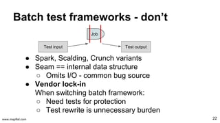 Test strategies for data processing pipelines | PDF