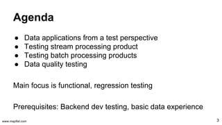 Processing Test Files Test strategies for data processing pipelines | PDF