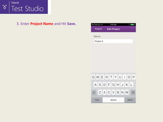 3. Enter Project Name and Hit Save.

 