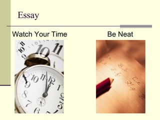 Essay Watch Your Time Be Neat 