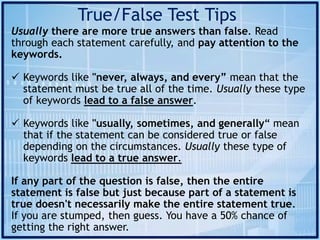 Test taking strategies ERB standardized test | PPT