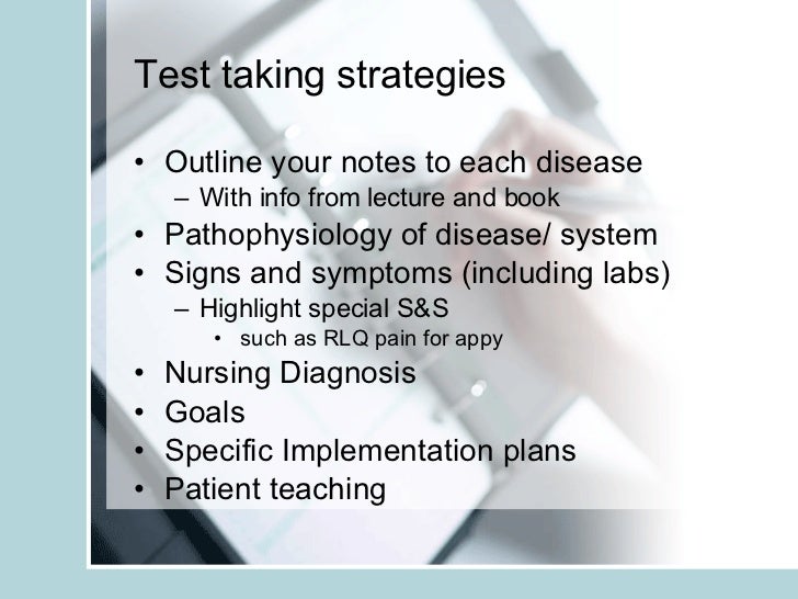 Test Taking Strategies For Nursing Students