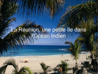La Réunion, une petite île dans
       l'Océan Indien
 
