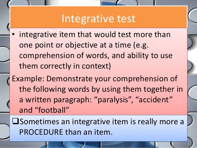 Discrete Point Test Examples Discrete Point Test | Language testing and methods of assessment – RUWKHS