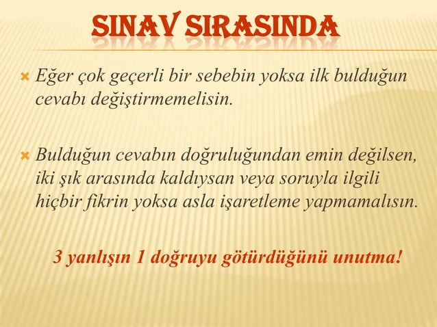 Test Teknikleri Ve Sinav Taktikleri 2011 PPT