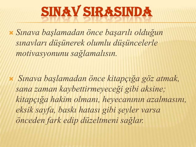 Test Teknikleri Ve Sinav Taktikleri 2011 PPT